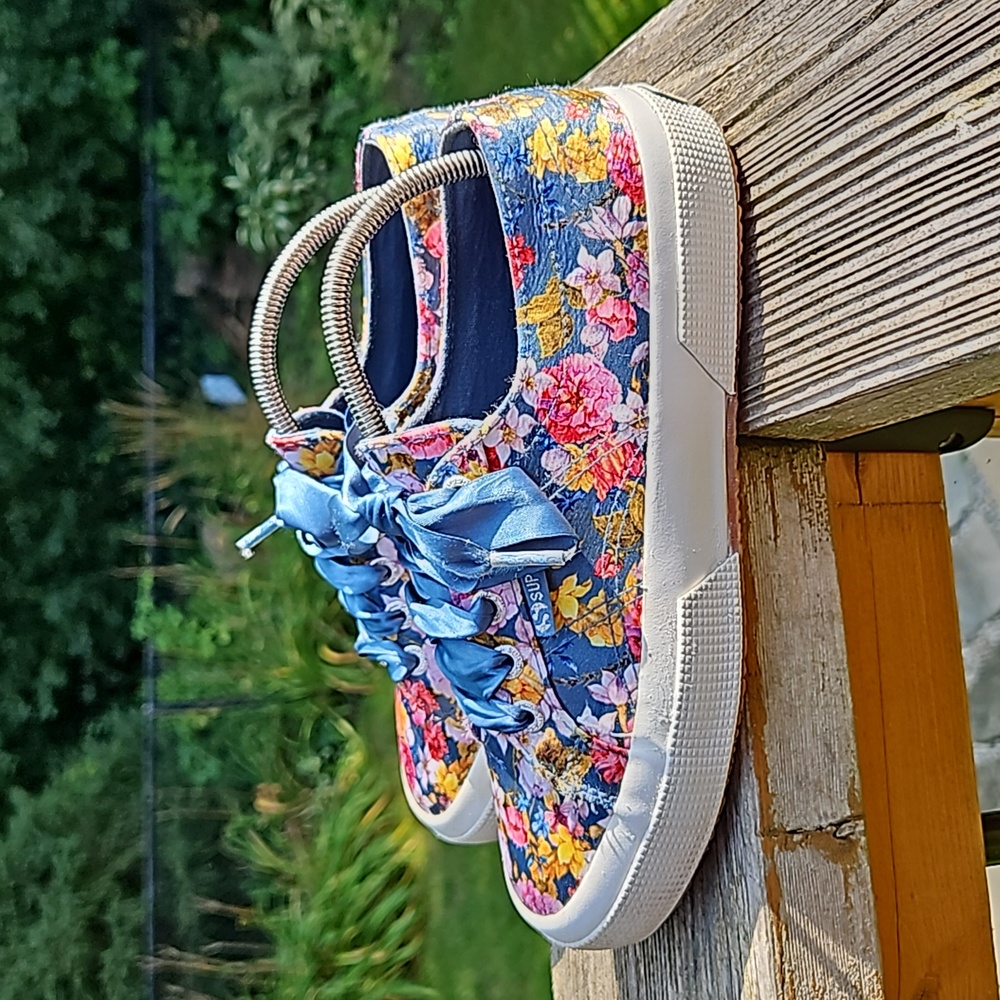 Superga Silk Floral Sneakers for Anthropologie